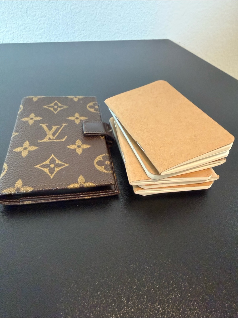 Louis Vuitton Monogram Card Holder in Brown and Tan